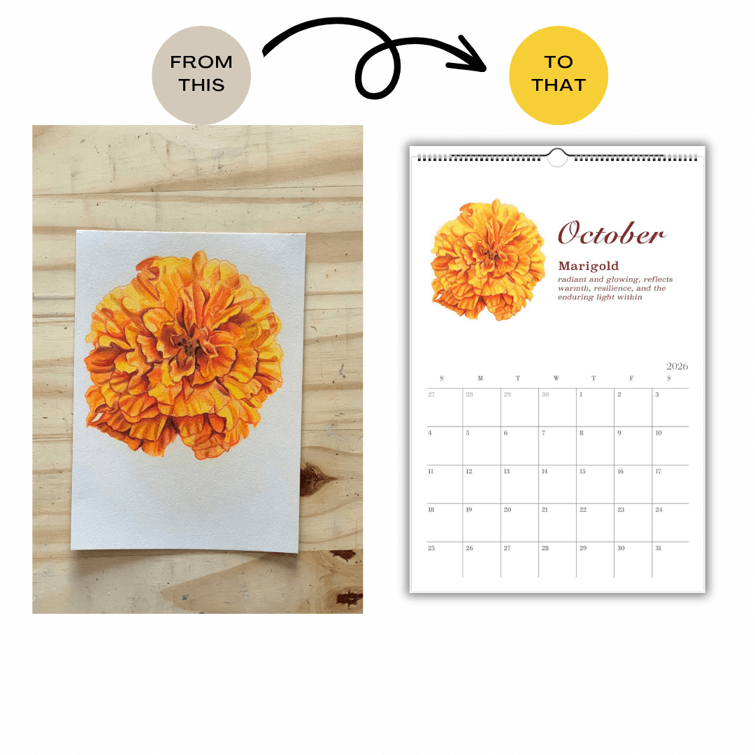 Nature’s Bouquet 2026 Wall Calendar *Free Shipping*