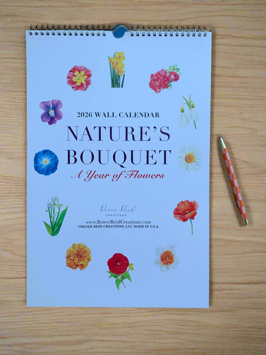 Nature’s Bouquet 2026 Wall Calendar