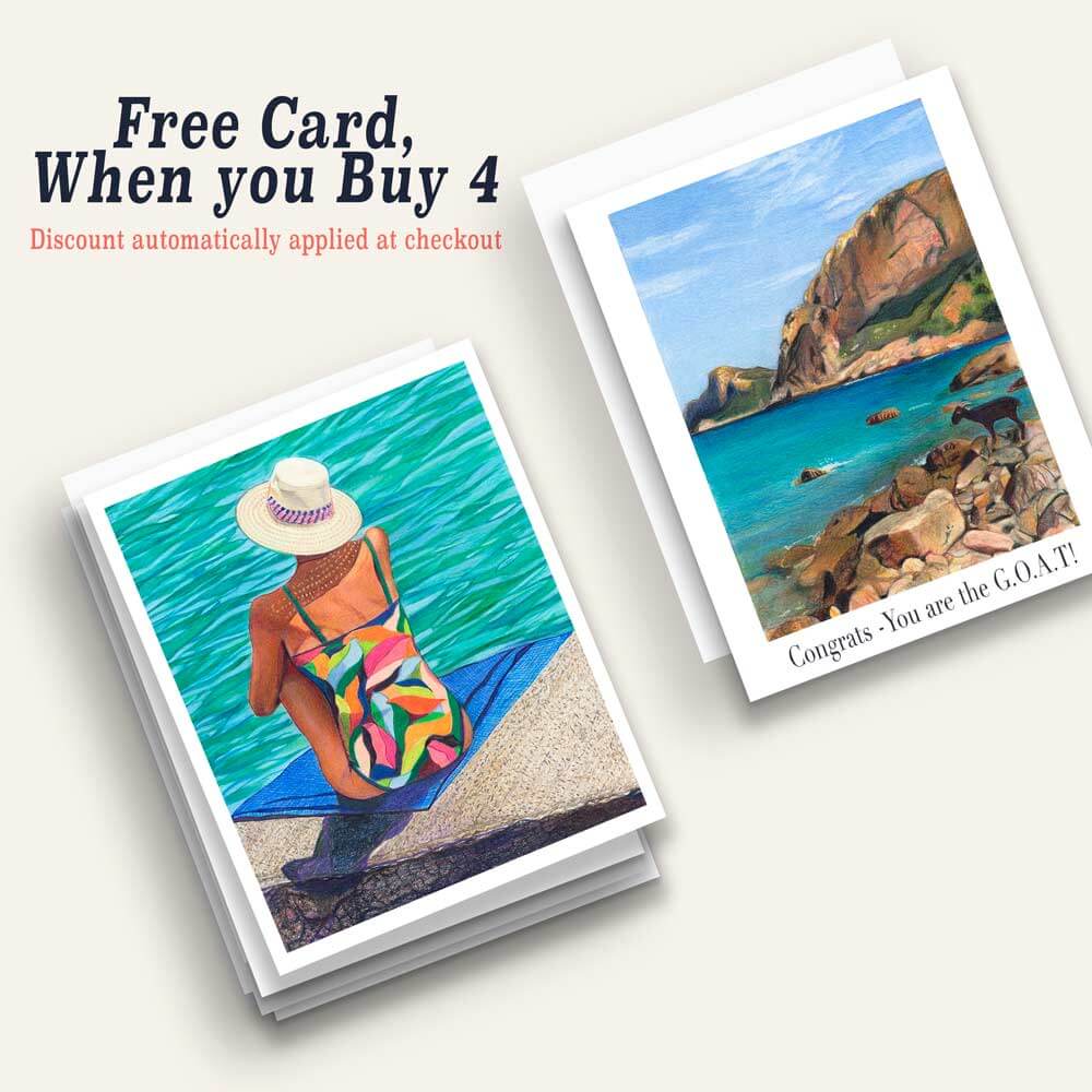 Greeting cards with single and multi pack of greeting card with an discount offer