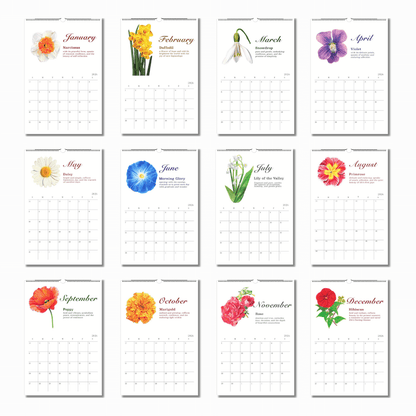 Nature’s Bouquet 2026 Wall Calendar *Free Shipping*