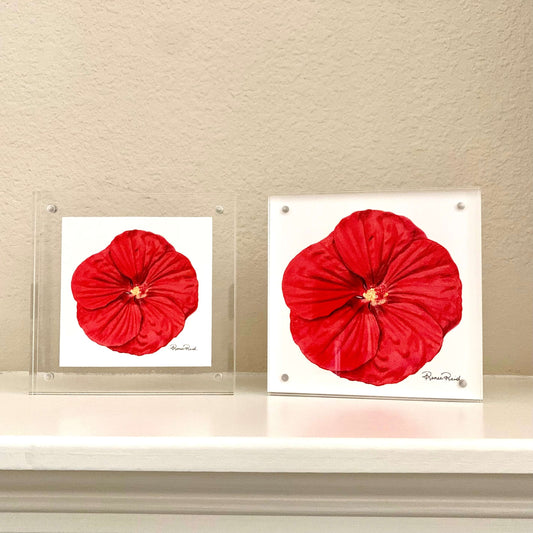 MOTHER'S DAY Red Hibiscus Art Print
